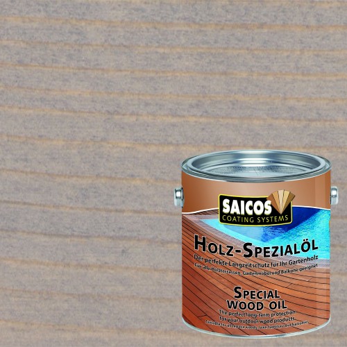 Масло для террас Saicos Holz-Spezialol цвет 0123 Серый 0,75 л