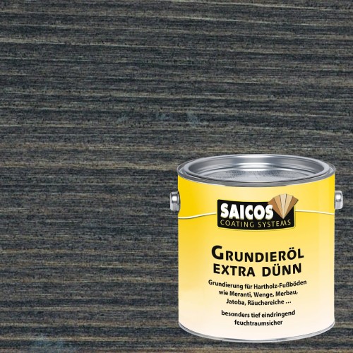 Масло грунтовочное для пола Saicos Grundierol Extra Dunn цвет 3008 Черный 2,5 л