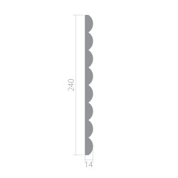 Стеновая панель под покраску Ultrawood UW 01 i 2800×240×14