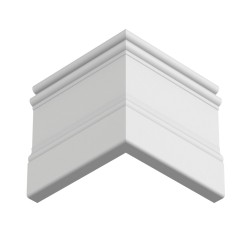 Плинтус крашеный Ultrawood белый Base 0002 p 2000×133×14