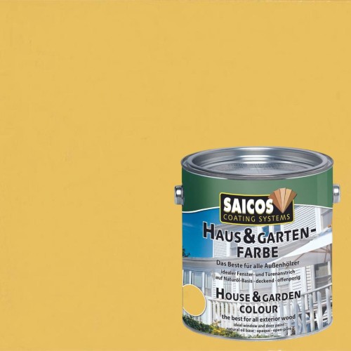 Краска укрывная для дерева Saicos Haus & Garten-Farbe цвет 2101 Сахара 0,75 л