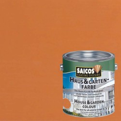 Краска укрывная для дерева Saicos Haus & Garten-Farbe цвет 2110 Желтая ель 0,125 л