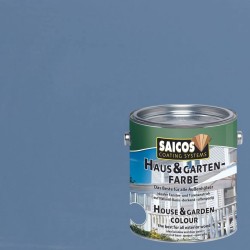 Краска укрывная для дерева Saicos Haus & Garten-Farbe цвет 2500 Сизый 0,125 л