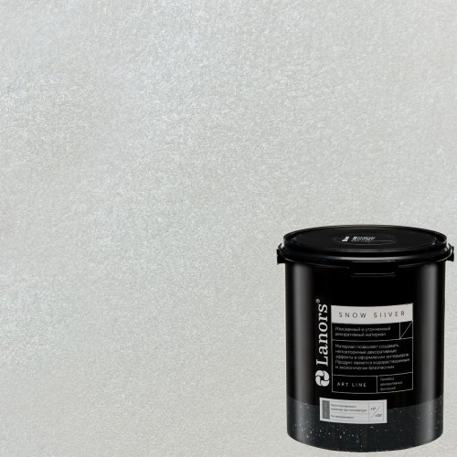 Краска декоративная Lanors Snow Silver цвет SNS_004 3 кг
