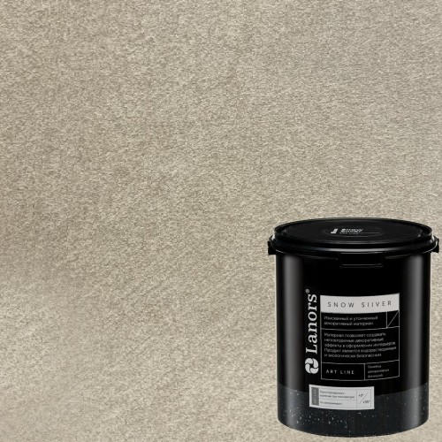 Краска декоративная Lanors Snow Silver цвет SNS_008 3 кг