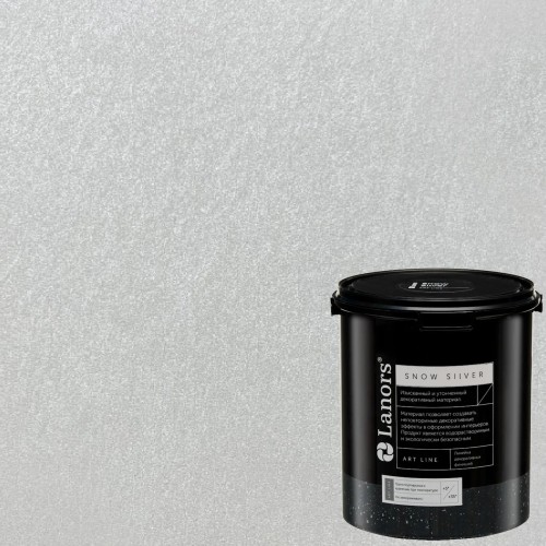 Краска декоративная Lanors Snow Silver цвет SNS_013 3 кг
