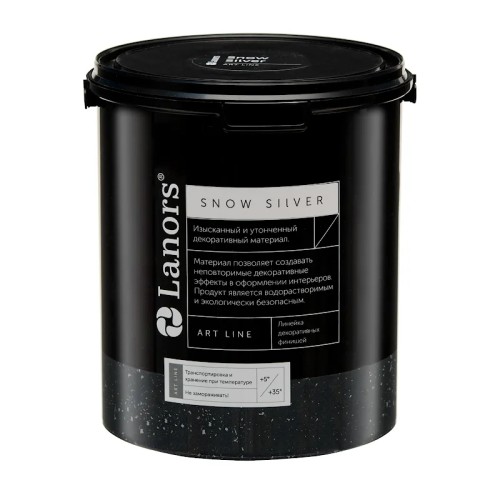 Краска декоративная Lanors Snow Silver цвет SNS_025 3 кг