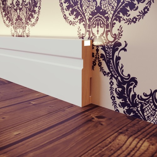 Плинтус МДФ под покраску Evrowood PN 022 Led с подсветкой 2000×70×16 Плинтус МДФ под покраску Evrowood PN 022 Led с подсветкой 2000×70×16