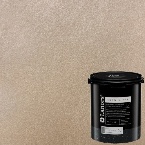 Краска декоративная Lanors Snow Silver цвет SNS_048 3 кг