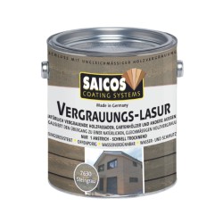 Лазурь для дерева Saicos Vergrauungs-Lasur цвет 7630 Гранитно-серый 0,125 л