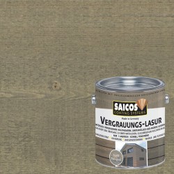 Лазурь для дерева Saicos Vergrauungs-Lasur цвет 7630 Гранитно-серый 0,125 л
