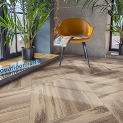 Кварцвиниловая плитка Aquafloor клеевая Parquet Glue AF2505PG венгерская елка 610×122×2,5