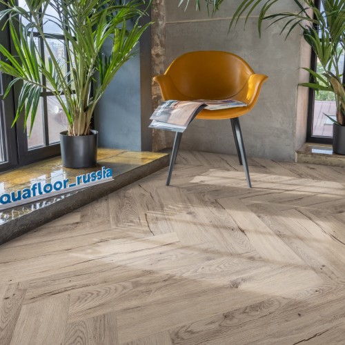 Кварцвиниловая плитка Aquafloor клеевая Parquet Glue AF2512PG венгерская елка 610×122×2,5