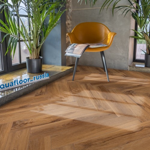 Кварцвиниловая плитка Aquafloor клеевая Parquet Glue AF2516PG венгерская елка 610×122×2,5