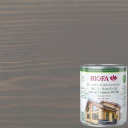 Масло для фасадов Biofa 2043 цвет 4331 Серая гавань 0,4 л