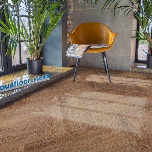 Кварцвиниловый SPC ламинат Aquafloor Space Parquet Light AF4516PQL венгерская елка 610×122×4,5