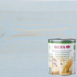 Масло с твердым воском для дерева Biofa 2044 цвет 2007 Небесный 0,125 л