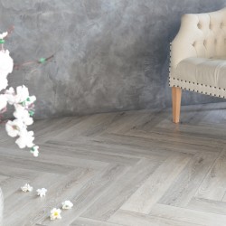 Кварцвиниловый SPC ламинат Aquafloor Parquet Plus AF6012PQ венгерская елка 720×120×7