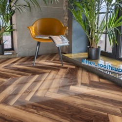 Кварцвиниловый SPC ламинат Aquafloor Parquet Plus AF6021PQN+ венгерская елка 720×120×7