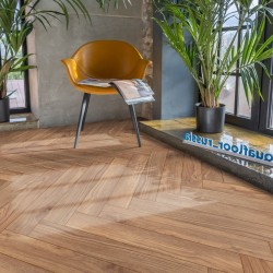 Кварцвиниловый SPC ламинат Aquafloor Parquet Plus AF6022PQN+ венгерская елка 720×120×7