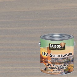 Лазурь для дерева Saicos UV-Schutzlasur Aussen цвет 1171 Серый 0,125 л
