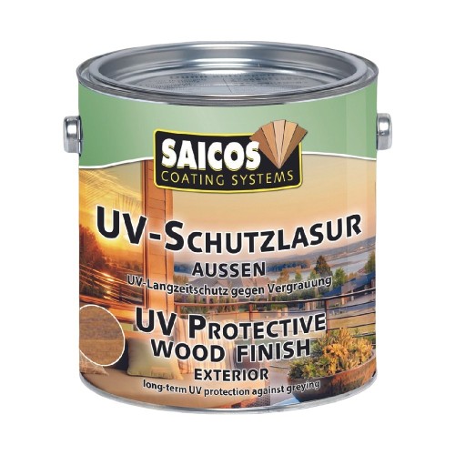 Лазурь для дерева Saicos UV-Schutzlasur Aussen цвет 1181 Орех 2,5 л