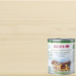 Лазурь для дерева Biofa 1075 цвет 1005 Белый 0,125 л