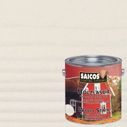 Лазурь для дерева Saicos Holzlasur цвет 0009 Белый 0,125 л