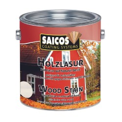 Лазурь для дерева Saicos Holzlasur цвет 0009 Белый 0,125 л