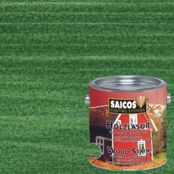 Лазурь для дерева Saicos Holzlasur цвет 0060 Зеленая ель 0,125 л