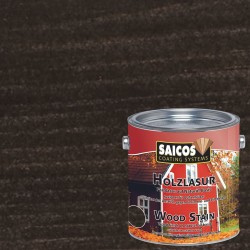 Лазурь для дерева Saicos Holzlasur цвет 0091 Эбеновое дерево 0,125 л