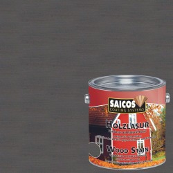 Лазурь для дерева Saicos Holzlasur цвет 0092 Антрацит 0,125 л