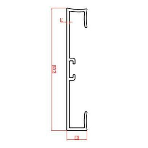 Плинтус алюминиевый Modern Decor C-60 черный матовый 2950×60×10 Плинтус алюминиевый Modern Decor C-60 черный матовый 2950×60×10