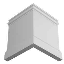 Плинтус крашеный Ultrawood белый Base 5800 p 2000×230×20