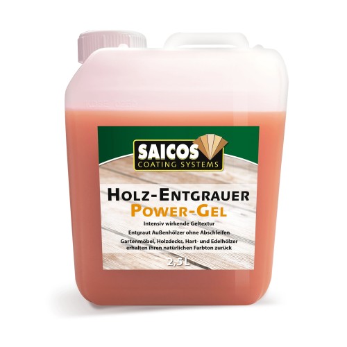 Гель для очищения посеревшей древесины Saicos Holz-Entgrauer Power-Gel 8133 2,5 л Гель для очищения посеревшей древесины Saicos Holz-Entgrauer Power-Gel 8133 2,5 л