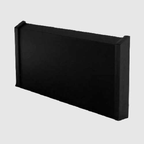 Заглушка пластиковая для плинтуса Modern Decor прямая черная матовая 70 мм 2 шт/уп