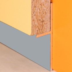 Плинтус алюминиевый теневой Modern Decor серебро 2000×20×12,5