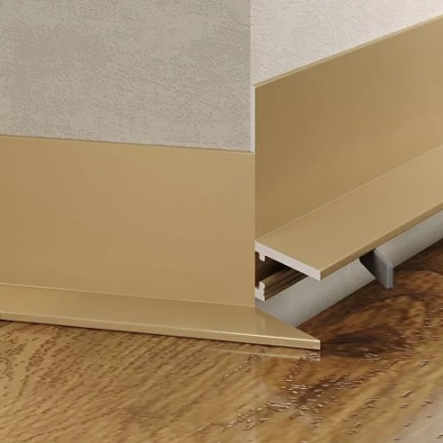 Микроплинтус алюминиевый Laconistiq MICRO L Gold Edition 17-14/1-245 2450×25,8×16,2