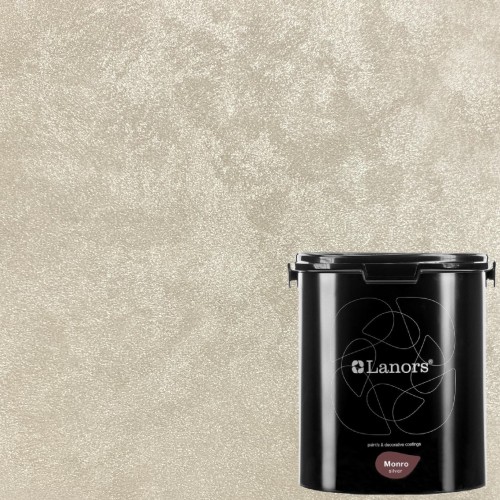 Краска декоративная Lanors Monro Silver цвет MS_001 3 кг