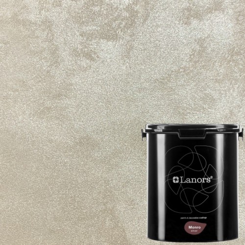 Краска декоративная Lanors Monro Silver цвет MS_004 3 кг