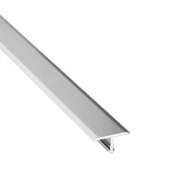 Порожек алюминиевый Modern Decor серебро матовое 3000×26×9,1 мм