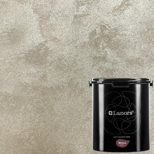 Краска декоративная Lanors Monro Silver цвет MS_008 3 кг