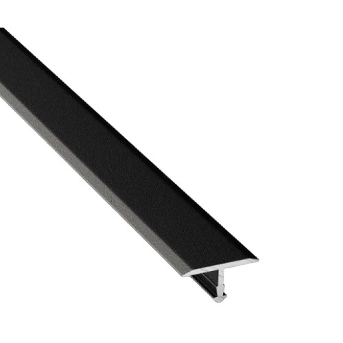 Порожек алюминиевый Modern Decor Т-образный черный матовый 3000×26×9,1