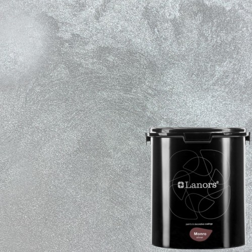 Краска декоративная Lanors Monro Silver цвет MS_078 3 кг