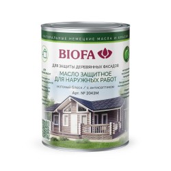 Масло для фасадов Biofa 2043М цвет 4302 Золотистый тик 0,4 л