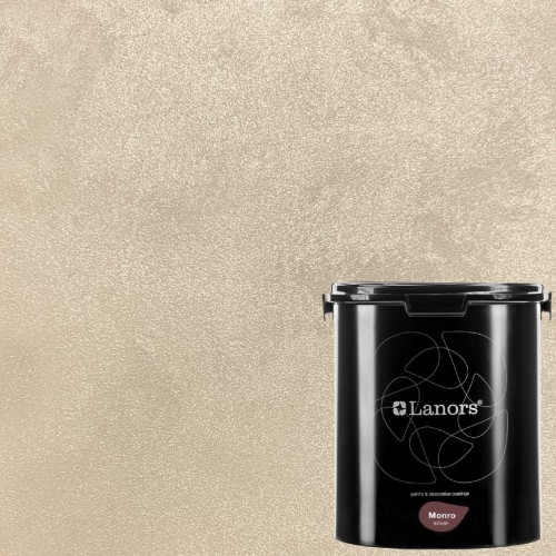 Краска декоративная Lanors Monro Silver цвет MS_000 цвет базы 3 кг
