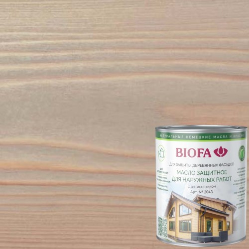Масло для фасадов Biofa 2043 цвет 4332 Агат 10 л