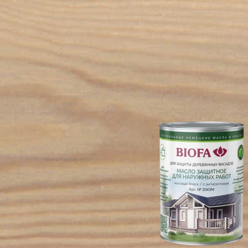 Масло для фасадов Biofa 2043М цвет 4346 Красный дуб 10 л