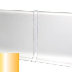 Соединитель алюминиевый для плинтуса Modern Decor золото матовое сапожок 80 мм