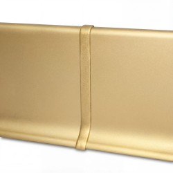 Соединитель алюминиевый для плинтуса Modern Decor золото матовое 80 мм